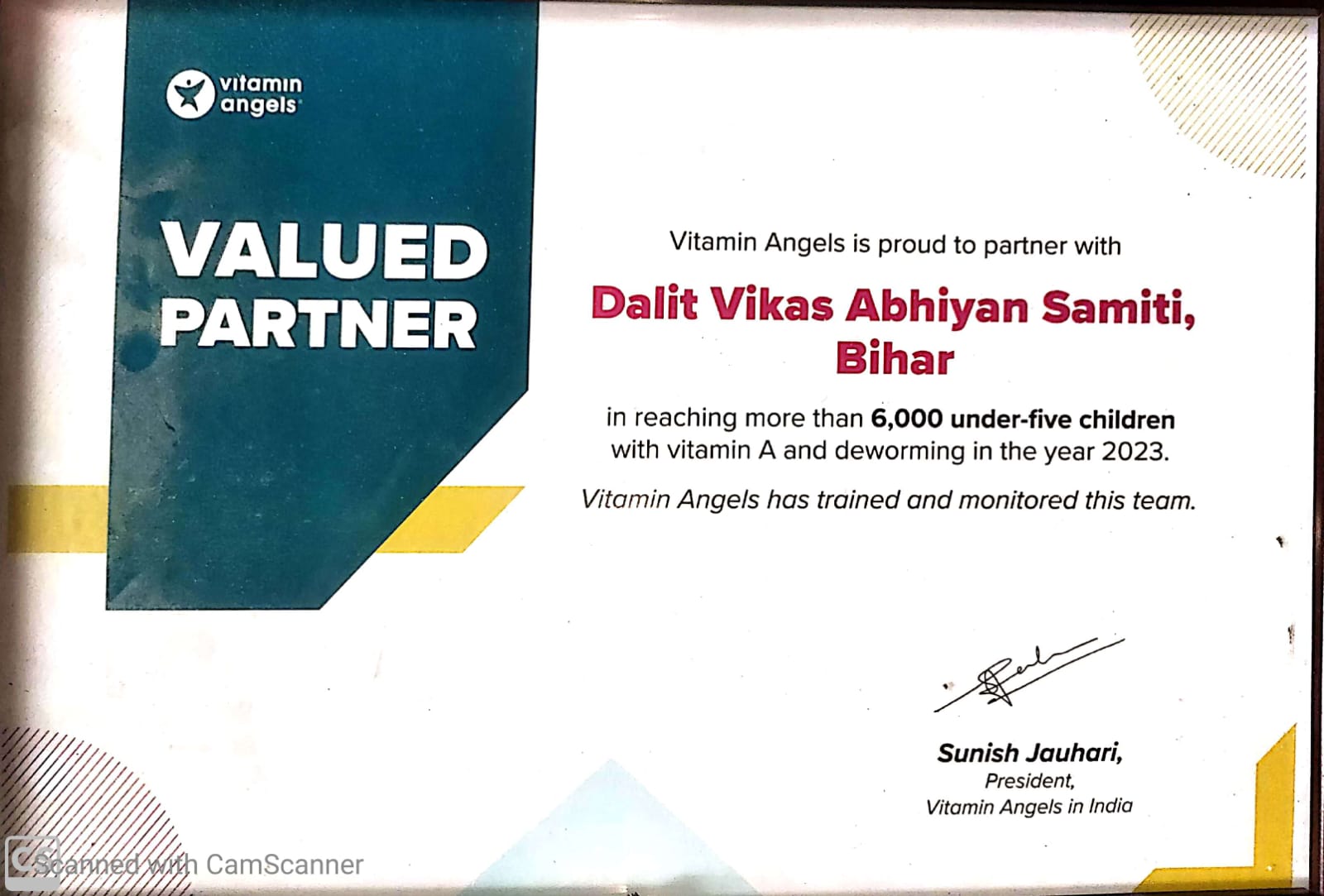 DVAS Certificate